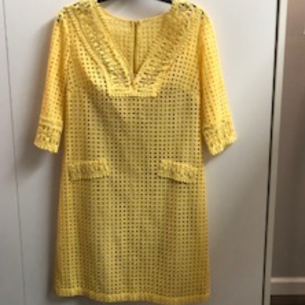 Donna Morgan Eyelet Shift Dress